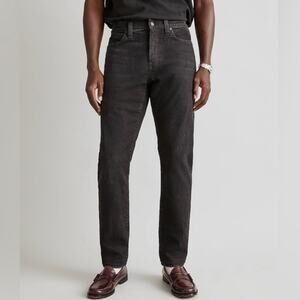 Madewell Men’s Slim Fit Faded Whiskered Black Straight Leg Jeans Size 31 x 32